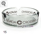 Nevada Crossing, Wendover, U.S.A., Travel Center Casino - Brown imprint Glass Ashtray