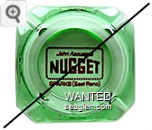 John Ascuaga's Nugget, Sparks (East Reno) - Red imprint Glass Ashtray