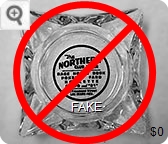 Northern Club & Bar, Race Horse Book, Poker - Faro, Roulette, Craps and ''21'', 15 Fremont Street, Las Vegas - Nev. - Black silkscreen imprint Glass Ashtray
