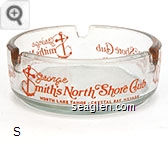 George Smith's North Shore Club, North Lake Tahoe, Crystal Bay, Nevada - Orange imprint Glass Ashtray