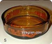 Old Reno Casino - Orange imprint Glass Ashtray