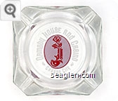 Ormsby House and Casino, Carson City - White, pink and red imprint Glass Ashtray