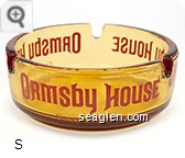 Ormsby House, Carson City, Nevada - Red imprint Glass Ashtray