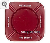 Pastime Bar, 246 Sierra Street, Reno, Nevada - White imprint Metal Ashtray