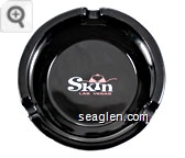 Skin, Las Vegas - White and red imprint Glass Ashtray