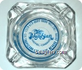 Polynesian Hotel - Casino, 115 Tropicana - Las Vegas, Nevada 89109 - (702) 739-9000 - 1-800-634-6151 - Blue imprint Glass Ashtray