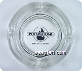 Potawatomi Bingo - Casino - Black imprint Glass Ashtray