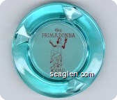 the Primadonna, Reno - Red on white imprint Glass Ashtray