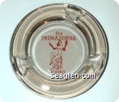the Primadonna, Reno - Red on white imprint Glass Ashtray