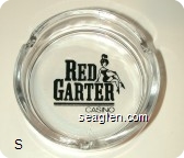 Red Garter Casino, Wendover, NV - Black imprint Glass Ashtray