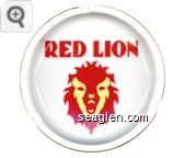 Red Lion - Red and yellow imprint Porcelain Ashtray