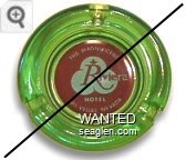 The Magnificent Riviera Hotel, Las Vegas, Nevada - Red on white imprint Glass Ashtray