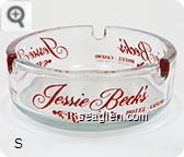 Jessie Beck's Riverside Hotel - Casino In the Spirit of the West - Red imprint Glass Ashtray