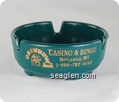 Rainbow Casino & Bingo, Nekoosa, WI, 1-800-782-4560 - Gold imprint Plastic Ashtray