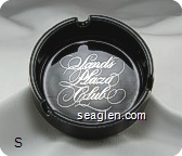 Sands Plaza Club (Bottom: Porcelain by Design, New Orleans, LA.) - Gold imprint Porcelain Ashtray