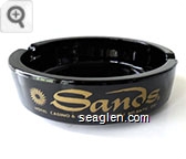 Sands, Hotel, Casino & Country Club / Atlantic City - Gold imprint Glass Ashtray