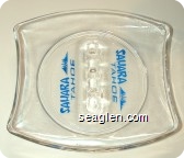 Sahara Tahoe - Blue imprint Glass Ashtray
