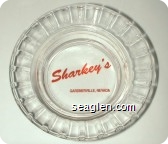 Sharkey's, Gardnerville, Nevada - Red imprint Glass Ashtray
