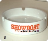Showboat, Atlantic City - Orange imprint Porcelain Ashtray