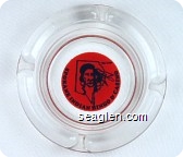 Spokane Indian Bingo & Casino - Black on red imprint Glass Ashtray