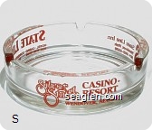 StateLine Hotel - Casino - Convention Center, 800-648-9668 Wendover, N.V., Silver Smith Casino-Resort, Wendover, Nevada, State Line Inn, Wendover, Utah, 801-662-2226 - Red imprint Glass Ashtray