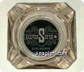 Silver Spur, Reno, Nevada - White on black imprint Glass Ashtray
