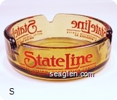 State Line Hotel - Casino - Convention Center, 800-648-9668, Wendover, NV - Red imprint Glass Ashtray