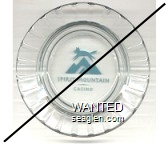 Spirit Mountain Casino - Blue imprint Glass Ashtray
