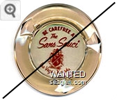 Be Carefree at the Sans Souci, Las Vegas, Nevada - Red imprint Glass Ashtray