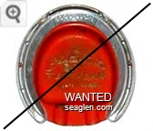 Good Luck, Santa Anita Turf & Bar, 113 Fremont Las Vegas Nevada - Stamped imprint Metal Ashtray