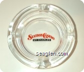 Station Casino, St. Charles - Red and black imprint Glass Ashtray