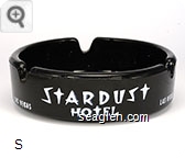 Stardust Hotel, Las Vegas - White imprint Glass Ashtray