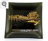 Stardust Hotel - Gold imprint Glass Ashtray