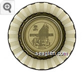 Sundowner, Downtown Reno - White imprint Glass Ashtray