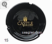 Trump's Castle, Hotel & Casino - Gold imprint Glass Ashtray