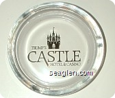 Trump's Castle, Hotel & Casino - Gold imprint Glass Ashtray
