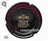 Trump Castle, Hotel & Casino, By the Bay - Yellow imprint Glass Ashtray