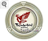 Thunderbird Hotel, Las Vegas, Nev. - Black and red imprint Glass Ashtray