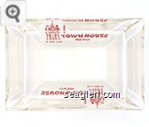 ''The Riding Lesson'', The Town House Reno - Red on white imprint Glass Ashtray
