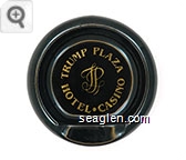 Trump Plaza, Hotel - Casino - Gold imprint Porcelain Ashtray