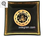 Tropicana, $5, Las Vegas - Gold imprint Glass Ashtray