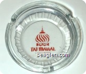 Trump Taj Mahal Casino - Resort - Red imprint Glass Ashtray