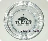 Tulalip Casino - Bingo - Black imprint Glass Ashtray