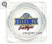 WB, Stage 16 Restaurant, Las Vegas - Red, blue and tan imprint Porcelain Ashtray