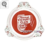 Tommy's Victory Club, Bar Gaming, Carson City, Nevada - Red on white imprint Glass Ashtray