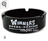 Winners Hotel - Casino, Winnemucca, Nevada (702) 623-2511 - White imprint Glass Ashtray